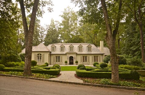 this reminds me of the home off Hwy 206 that was open during the Parade of Homes.  Smaller look but competes with the grand. lissyparker.wpengine.com Mansard Roof, French Style Homes, French Country House, Roof Design, Dream House Exterior, Dream Home Design, Luxury House, Driveway, My Dream Home