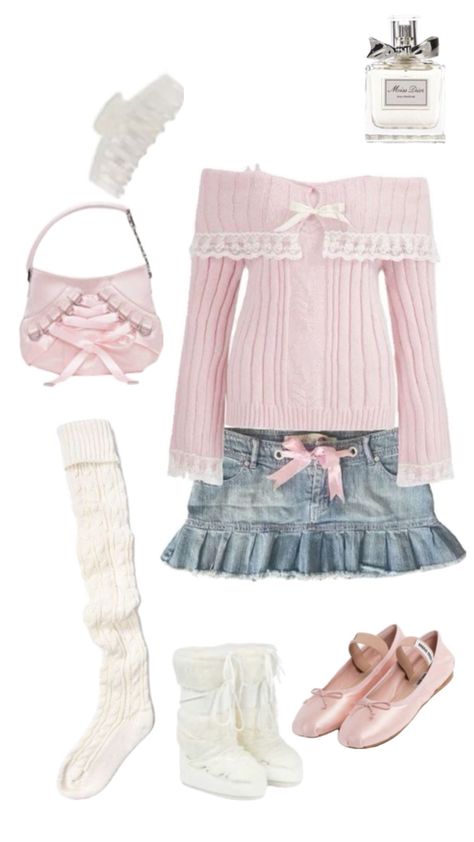 Kawaii Outfit Ideas, Kawaii Fashion Outfits, 2000s Fashion Outfits, Cute Everyday Outfits, Pink Outfits, Kawaii Clothes, Really Cute Outfits, Pink Outfit, Girly Outfits