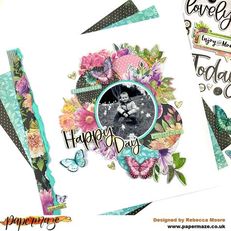 Happy Day - Simple Vintage Life in Bloom - Simple Stories - Project Idea - Scrapbook.com Simple Stories Scrapbooking, Bridal Shower Scrapbook, 12x12 Scrapbook, Vintage Cottage, Simple Stories, Vintage Life, Scrapbook Inspiration, In Bloom, Scrapbook Cards