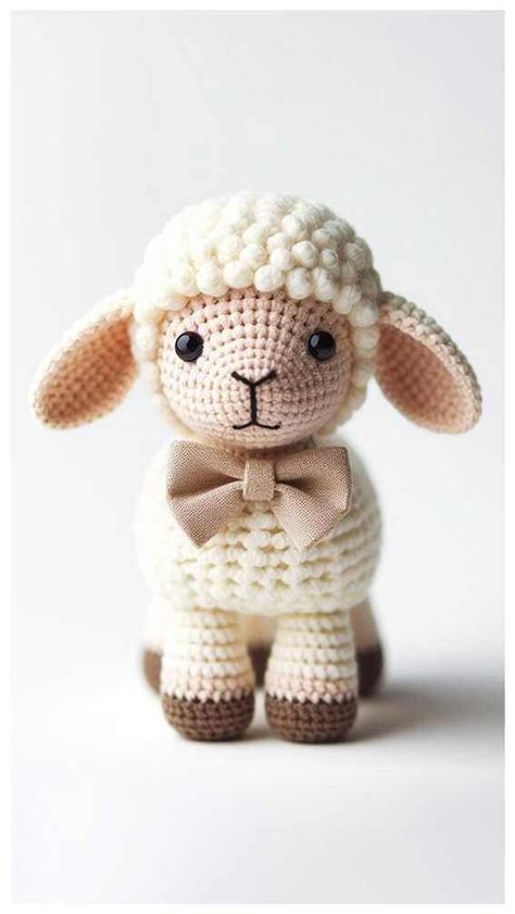 Crochet Patterns Sheep, Crochet Lamb Applique Free Pattern, Easy Crochet Sheep Free Pattern, Lamb Crochet Pattern Free, Sheep Crochet Pattern Free, Crochet Llama Pattern Free, Crochet Lamb Free Pattern, Sheep Amigurumi Free Pattern, Crochet Sheep Free Pattern