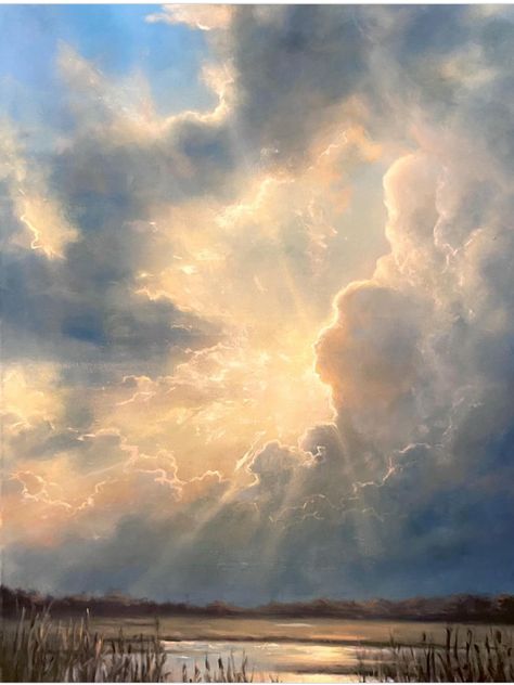 Ipad Esthetics, Dreamy Surrealism, Wallpaper Sky, Cloud Art, Landscape Art Painting, Sky Painting, Cloud Painting, Sunset Painting, Sky Art