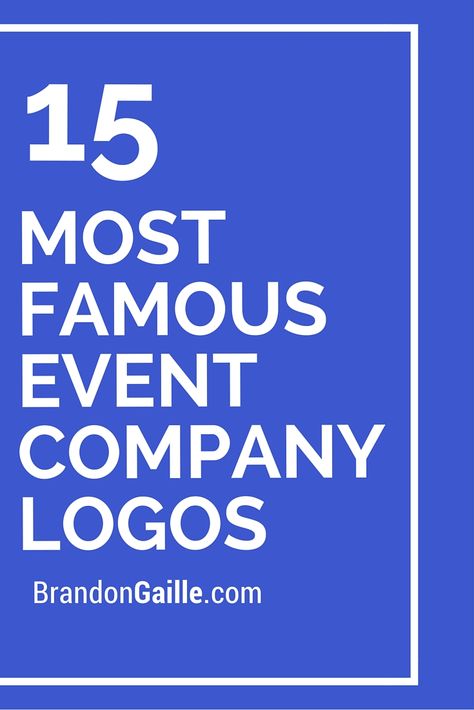 15 Most Famous Event Company Logos Event Planning Portfolio, Event Planning Binder, Event Planning Business Logo, Event Planning Printables, Party Planning Business, Event Planning Business Cards, Event Planning Career, Event Planning Logo, Event Planning Quotes