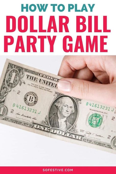 The Dollar Bill Party Game Everyone Will Want To Play - So Festive! Christmas Party Games For Groups, Funny Christmas Party Games, Christmas Eve Games, Fun Family Christmas Games, Fun Holiday Games, Easy Party Games, Christmas Gift Exchange Games, Christmas Gift Games, Eve Game