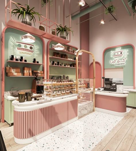 Cake Shop Design, Bakery Shop Design, Bakery Interior, Bakery Design Interior, Bakery Decor, Coffee Shop Interior Design, Cafe Shop Design, Textil Design, Coffee Shops Interior