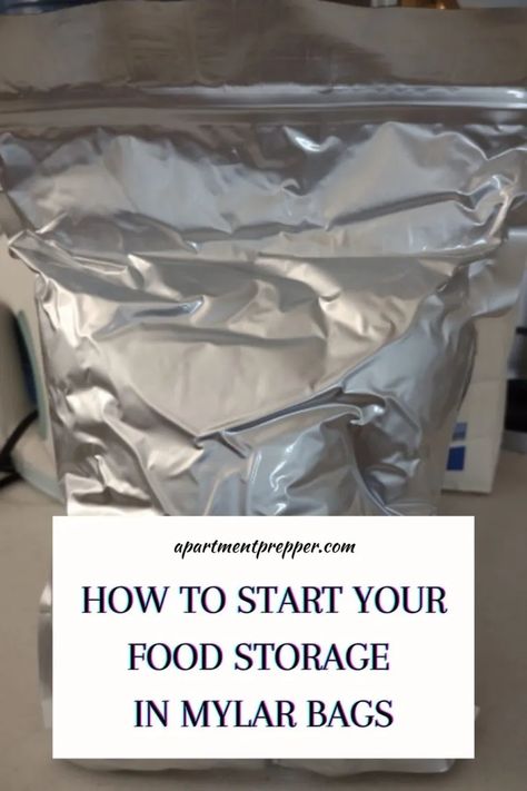 How to Start Your Food Storage in Mylar Bags – Apartment Prepper Apartment Prepper, Can Packaging Design, Preppers Food Storage, Freezing Food Storage, Can Packaging, Survival Food Storage, Prepper Food, Emergency Preparedness Food, Emergency Food Storage