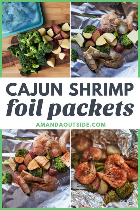 Foil packet meals are one of the easiest car camping dinner ideas there is! This cajun shrimp foil packet recipe is so delicious and simple. It’s packed with shrimp, broccoli, and potatoes and seasoned with a spicy cajun seasoning. These shrimp foil packets for the grill will definitely be a hit on your next camping trip! They also can be cooked on some coals in a fire pit. Foil packet dinners require minimal prep and cleanup making them the perfect camp meal. Download the recipe today! Cajun Shrimp Foil Packets, Camping Dinner Ideas, Shrimp Foil Packets, Foil Meals, Potato Packets, Cajun Seasoning Mix, Foil Packet Potatoes, Shrimp Broccoli, Camping Dinner