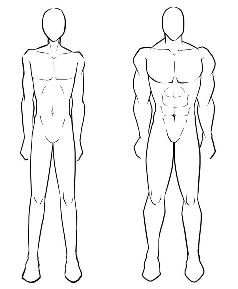 Male body, skinny, muscular; How to Draw Manga/Anime How To Draw Males Bodies, Mata Manga, Male Body Drawing, Boy Body, Drawing Anime Bodies, Realistic Eye Drawing, Drawing Eyes, Body Sketches, Human Figure Drawing