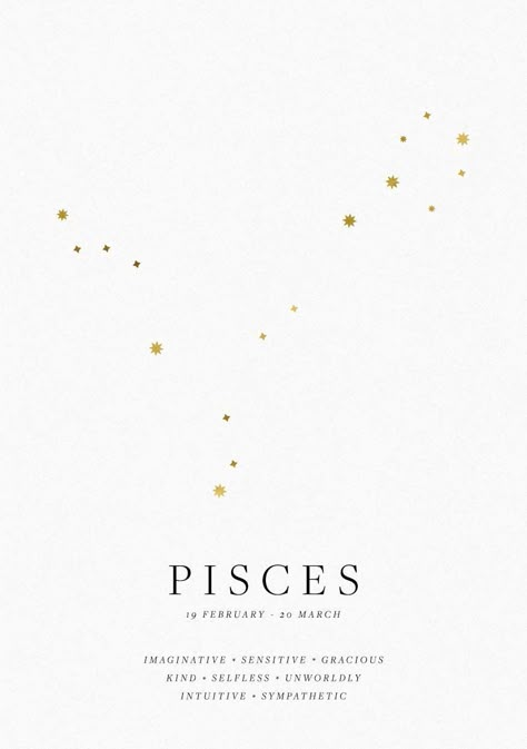 Pisces Star Constellation, Pisces Print, Star Constellation Tattoo, Pisces Constellation Tattoo, Pisces February, Pieces Zodiac, Constellation Poster, Watercolor Wallpaper Iphone, 12 Constellations