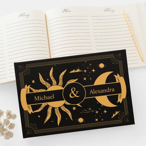 Sun And Moon Wedding Invitations, Sun Moon Wedding, Sun And Moon Wedding, Sun Wedding, Moon Birthday, Suite Ideas, Moon Wedding, Celestial Wedding, Witching Hour