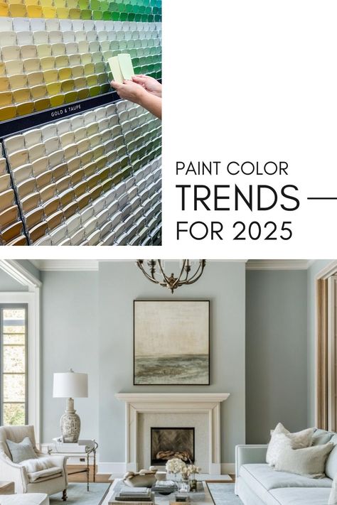 Wondering what colors will be trending for home decor in 2025? Here’s a look at the new paint color trends for 2025, based on insights from experts like Sherwin-Williams, Benjamin Moore, and Behr! Benjamin Moore 2025 Colors, Color Trends For 2025, Sherwin Williams 2025 Paint Colors, Best Interior Paint Colors 2020, Wall Color 2024 Trends, Best Wall Colors 2024, Benjamin Moore Paint Colors 2025, Benjamin Moore Paint Colors 2024 Trends, Benjamin Moore 2025 Color Of The Year