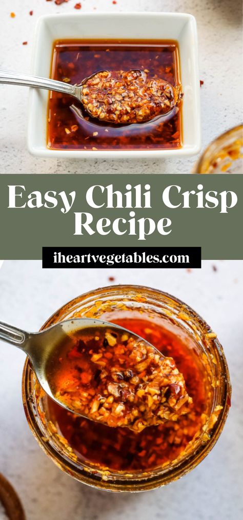 Crispy Hot Chili Oil, Chinese Chili Crisp Recipe, Chili Oil Crisp, Homemade Chili Crunch Oil, Chinese Chili Crisp, Homemade Chili Crisp Oil, How To Make Chili Crisp Oil, Easy Chili Crisp Recipe, Diy Chili Crisp