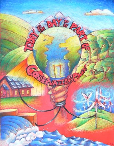 MCSCD - Education - Contest Save Electricity Poster, Save Energy Paintings, Energy Conservation Poster, Save Energy Poster, Electricity Poster, Save Water Poster Drawing, Earth Day Drawing, Art Competition Ideas, Earth Drawings