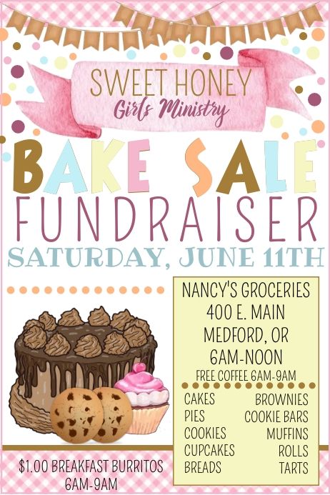 Bake Sale Advertising Ideas, Cake Sale Poster Ideas, Bake Sale Poster Ideas Signs, Bake Sale Signs Posters Diy, Bake Sale Poster Ideas, Bake Sale Sign, Bake Sale Poster, Fundraiser Bake Sale, Bake Sale Fundraiser