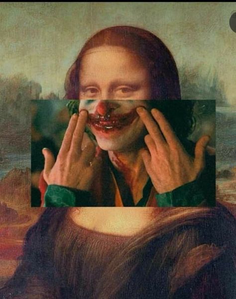 Monalisa Wallpaper, Wallpaper Joker, Arte Indie, Image Swag, Greek Mythology Art, Joker Art, Art Parody, Pop Art Wallpaper, Funny Phone Wallpaper