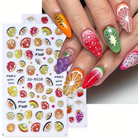 Faster shipping. Better service Jelly Fruit, Fruit Nail, Plastic Mixing Bowls, Fruit Nail Art, Nail Art Decals, Nail Art Stickers Decals, Fruit Jelly, Decoration Stickers, Transparent Design