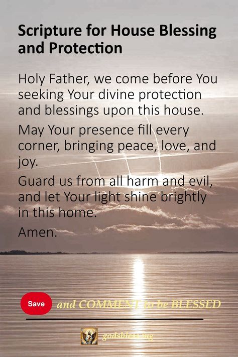 Scripture for House Blessing and Protection Prayers To Bless Your House, Prayers For House Blessing, Prayers For House Cleansing, Prayer To Bless My Home, Prayers For Home Buying, Prayers For Your Home, Blessing Your Home, Prayer For Energy, House Blessing Prayer