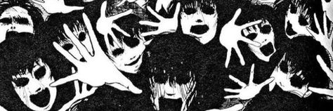 Junji Ito Twitter Header, Heart Banners Discord, Black And White Banner Twitter, Banners For Discord Gif, Discord Banner Aesthetic, Youtube Banner Backgrounds 1024x576, Twitter Header Black, Emo Banner, Y2k Header