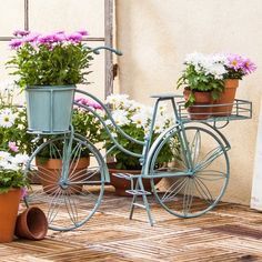 Garden Diy Decoration Ideas, Sunflower Basket, Bike Planter, 3 Baskets, Staff Lounge, Wheelbarrow Planter, Parisian Party, Plastic Planter Boxes, Bicycle Decor