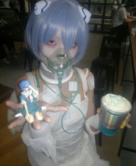 Rei Ayanami Cosplay, 트위터 헤더, Evangelion Cosplay, Crystal Castles, 얼굴 드로잉, 일본 패션, Evangelion Art, Neon Evangelion, Rei Ayanami