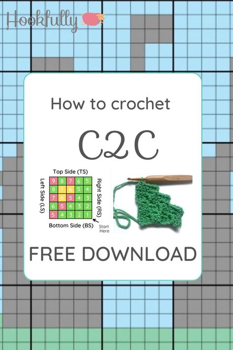 If you're a beginner and want to learn how to c2c crochet, you can use this easy to understand and free to download instruction PDF that can help you get started. With a bit of practice, you'll soon be crafting your own beautiful c2c creations. Spider Web Crochet, Web Crochet, Crochet Wall Decor, Corner To Corner Crochet Pattern, Crochet C2c Pattern, C2c Graph, C2c Crochet Pattern Free, C2c Crochet Blanket, Knitting Patterns Free Beginner