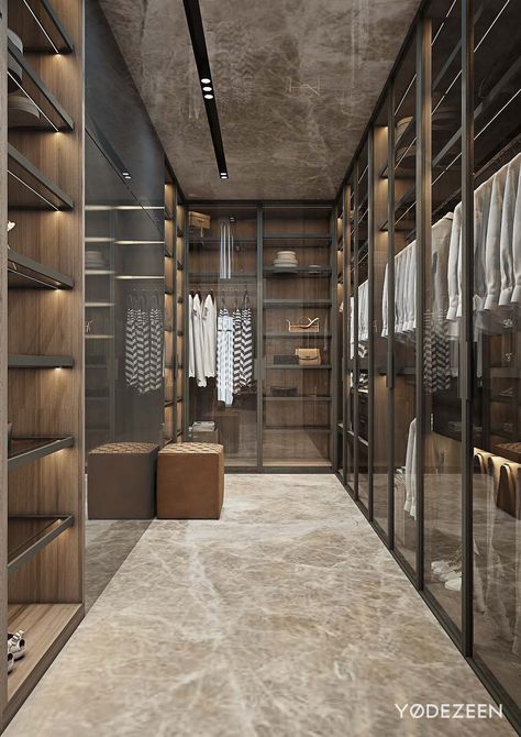 https://www.behance.net/gallery/38265389/Versatile-interior-of-a-spacious-residence-in-Kiev #FredericClad Best Closet Systems, Walking Closet, Dream Closet Design, Walk In Closet Design, Luxury Closets Design, Interior Design Per La Casa, Wardrobe Room, Closet Decor, Bedroom Closet Design