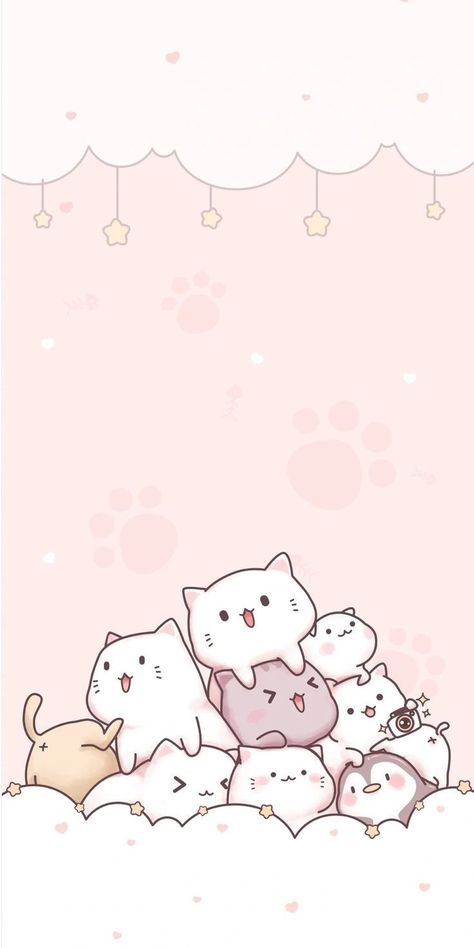 Aesthetic Cat Wallpaper, Pink Wallpaper Kawaii, Wallpapers Rosa, Cute Cat Costumes, Cute Kitties, Kitten Wallpaper, Romantic Wallpaper, Iphone Wallpaper Stills, Cat Background