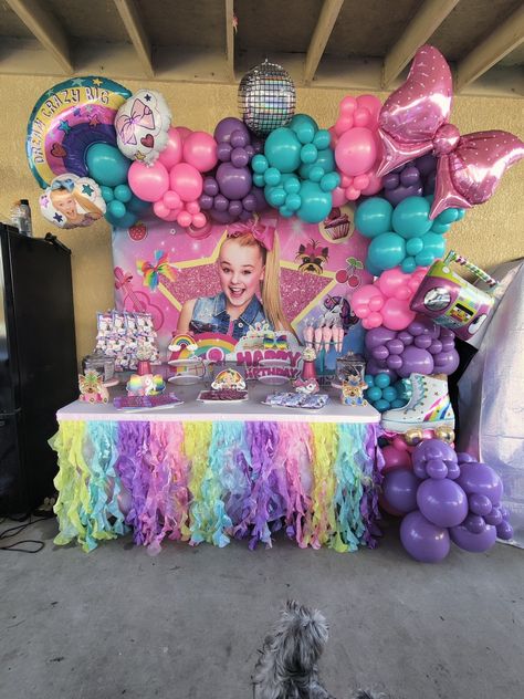 Jojo Siwa Party Decorations Ideas, Jojo Siwa Birthday Party Ideas Decoration, Jo Jo Siwa Party Ideas, Jojo Siwa Birthday Party Ideas, Jojo Siwa Birthday Cake, Jojo Siwa Birthday Party, Jojo Siwa Party, Pop Star Party, Pj Masks Birthday Party