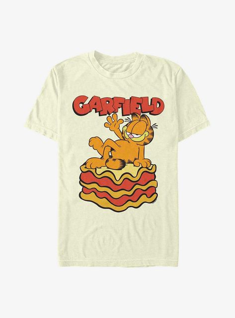 Garfield King Of Lasagna T-Shirt Garfield T Shirt, Tee Shirt Outfit, Silly Clothes, Garfield Cat, Silly Shirt, Hate Mondays, Pacsun Mens, You're Not Alone, Dream Clothes