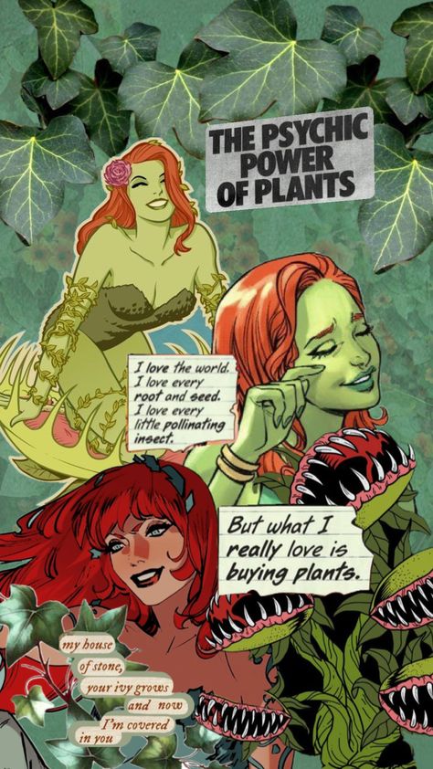 Poison Ivy wallpaper #poisonivy #wallpaper #dccomics #harleyquinn #batman Poison Ivy Wallpaper Iphone, Poison Ivy Wallpaper, Poison Ivy Cartoon, Ivy Wallpaper, Best Villains, Psychic Powers, Harley Quinn Art, Buy Plants, Poison Ivy