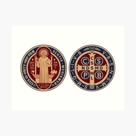 Get my art printed on awesome products. Support me at Redbubble #RBandME: https://www.redbubble.com/i/art-print/Saint-Benedict-Medal-by-Beltschazar/89508363.1G4ZT?asc=u Sao Bento, Saint Benedict Medal, Benedict Medal, Saint Benedict, Women’s History, Nail Studio, The Saint, Roman Catholic, Catholic Faith