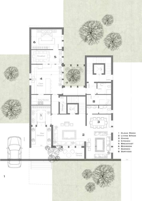 Architectural Floor Plans Drawing, Architectural Floor Plan Presentation, Floor Plan Representation, Architecture Floor Plans Graphics, Floor Plans Architecture Presentation, Architectural Floor Plans Presentation, Photoshop Plan Render Presentation, Japandi Floor Plan, Floor Plans Presentation