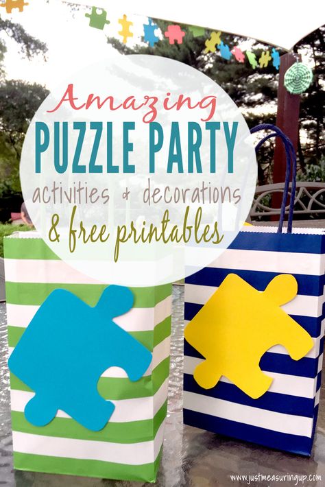 Games, activities, and ideas for throwing an amazing puzzle party Quotes About Puzzles, Volunteer Party Themes, Birthday Party Themes For Women, Party Themes For Women, Puzzle Pieces Quotes, Lol Birthday Party, Carnival Birthday Party Games, Lol Birthday, Easy Decorations