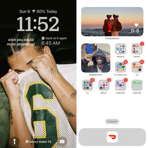 Home Screen Set Up Iphone, Iphone 11 Home Screen Layout Ideas, Iphone Layout Lockscreen, Iphone 15 Home Screen Ideas, Iphone 11 Home Screen, Iphone Wallpaper Layout, Egirl Photos Ideas, Phone Obsession, Ios Ideas