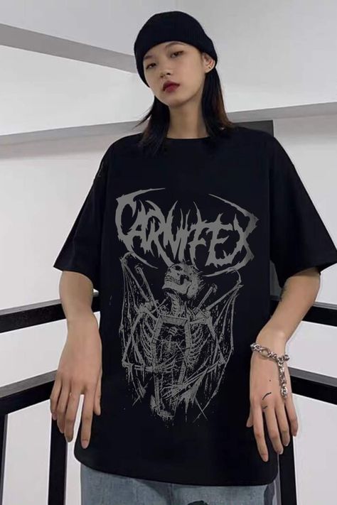 Gothic Skeleton Oversize Tshirt,Grunge Clothing,Y2K Clothing,Kawaii Clothing,Emo Clothing,Aesthetic clothing,Alt clothing,Unisex shirt Emo Clothing Aesthetic, Tshirt Grunge, Clothing Kawaii, Tshirts Ideas, Skeleton Tshirt, Emo Clothing, Gothic Skeleton, Y2k Tshirt, Alt Clothing