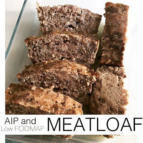 Fodmap Meatloaf, Aip Meatloaf, Autoimmune Healing, Italian Style Meatloaf, Aip Dinners, Autoimmune Diet Recipes, Paleo Meatloaf, Aip Meals, Nightshade Free Recipes