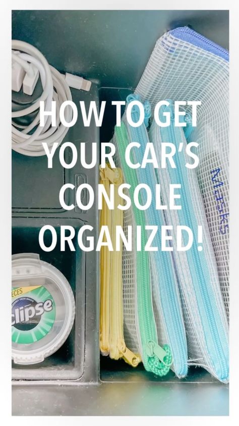 Organize Car Console, Center Console Organization Car, Car Console Organization, Center Console Organization, Trip Organization, Road Trip Organization, Car 2022, Organising Tips, Car Organizers