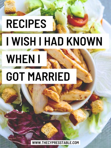 Newlywed Meals, Recipes For Newlyweds, Recipe For Marriage, Budget Meal Planning, After The Wedding, Newly Wed, When I Get Married, Newly Married, Simple Recipes