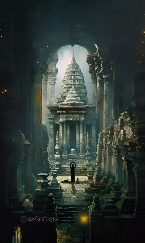 Ancient Indian Art History, Indian Concept Art, Temple Concept Art, Roro Jonggrang, Temple Vector, Temple Aesthetic, Ancient Indian Art, Buddhist Art Drawing, Indian Mythology