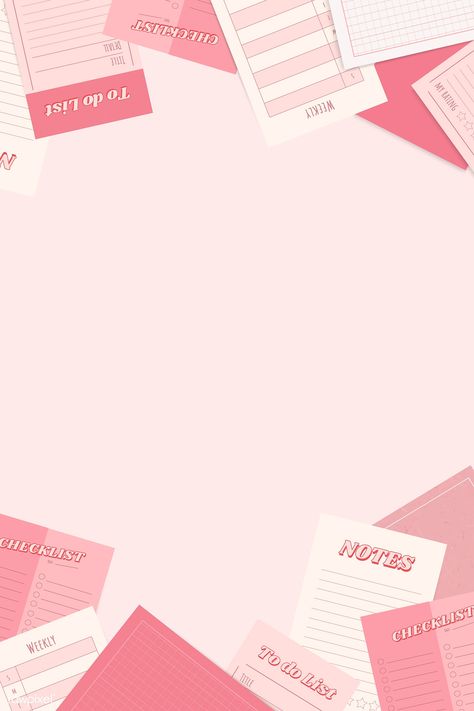 Pink Template Background, Pink Design Background, Planner Backgrounds, Aesthetic Pink Background, Pink Background Aesthetic, Pink Aesthetic Background, Wrinkled Paper Background, Pink Template, Pink Notepad