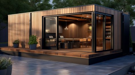 Container Cladding, Modern Shed, Outdoor Sauna, Casa Container, Coffee Shop Design, Portable Toilet, Container House Design, Container Homes, Shipping Container