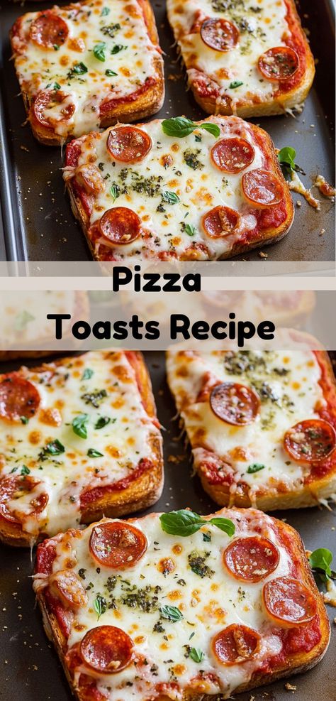 Pizza Toast Recipe, Pizza Toast, Fast Snack, Dinner Ideas Easy, Classic Pizza, Pizza Flavors, Toast Toppings, Quick Easy Snacks, Easy Pizza