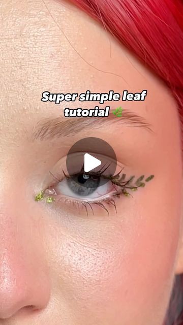 Glisten Cosmetics™ on Instagram: "Super Simple Leaf Tutorial 🌿

@roni4444ka is back again with another clever hack for creating a pretty leaf effect using our F3 brush - perfect for a super quick and easy look!

🛍 Chameleon Wet Liner | F3 Brush

#leaf #leafy #linerhack #eyelinerhack #eyeliner #green #greenmakeup #eyeliner101 #graphicliner #shopnow #graphiceyeliner #eyelinertips #eyelineronpoint #mua #makeupartist #editorialmakeup" Glisten Cosmetics, Funky Makeup, Green Eyeliner, Simple Eyeliner, Graphic Makeup, Pretty Leaf, Graphic Eyeliner, Face Makeup Tips, Simple Leaf