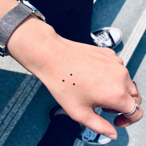 3 Dots Temporary Tattoo Sticker Set of 4 | Etsy Three Dots Tattoo Meaning, Dot Tattoo Meaning, 3 Dot Tattoo, Dots Tattoo, Triangle Tattoo Meaning, Dot Tattoos, Custom Temporary Tattoos, Hand Tattoos For Women, Three Dots