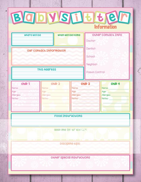 Babysitter Form - Etsy Baby Sitter Flyer Ideas, Babysitting Paperwork, Babysitter Flyer Ideas, Babysitting Forms, Babysitter Checklist Printable, Babysitter Tips, Babysitter Checklist, Babysitting Kit, Babysitting Flyers