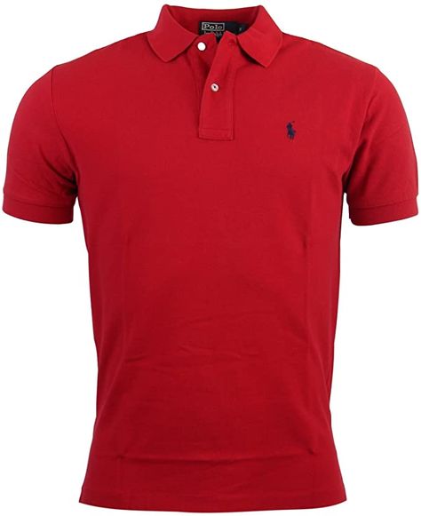 Polo Ralph Lauren Classic Fit Mesh Polo Shirt at Amazon Men’s Clothing store Polo Shirt Design, Navy Logo, Slim Fit Dress Shirts, Ralph Lauren Mens, Wedding Suits Men, Ralph Lauren Polo, New Classic, Polo Ralph Lauren Mens, Ralph Lauren Men