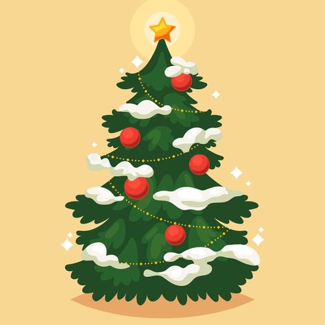 Christmas Tree Illustration Vector, Christmas Tree Cartoon Drawing, Drawn Christmas Tree, Merry Christmas Art, Christmas Tree Vector, Christmas Tree Illustration, Christmas Tree Drawing, Christmas Graphic Design, Hand Drawn Christmas