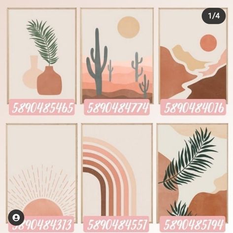 Aestethic Bloxburg Picture Codes, Bloxburg Western Picture Codes, Boho Decals Bloxburg, Berry Avenue Aesthetic, Berry Avenue Decal Codes, Berry Ave Codes, Calendar Decal, Ed Wallpaper, Picture Codes