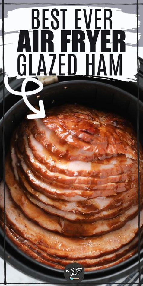 Ham In Air Fryer, Boneless Ham Recipe, Cooking Spiral Ham, Air Fryer Ham, Boneless Ham, Air Fryer Recipes Snacks, Spiral Ham, Air Fryer Cooking Times, Glazed Ham