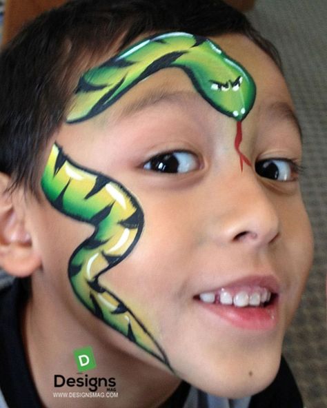 Face Painting Halloween Kids, Easy Face Painting, Easy Face Painting Designs, Animal Face Paintings, Reptile Party, Cheek Art, Bug Party, Animal Makeup, Face Painting Easy