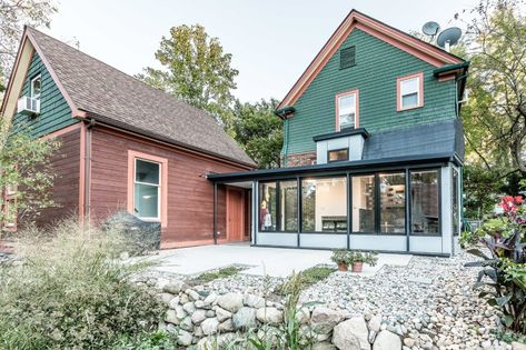 7 Smart ADU and Additions That Cost as Little as $18K - Dwell 1960s House, Concrete Patios, Passive Solar Design, Backyard Buildings, Laser Cut Steel, Midcentury Home, Exterior Cladding, Rain Garden, Level Homes